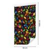 Burgundy, rust and navy blue stained glass wallpaper for living room and bedroom 50x1000