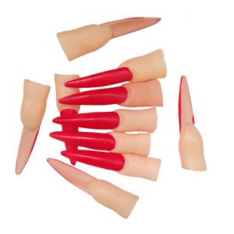 Halloween lange gefälschte Hexen Nase Requisiten Geist Finger Nagel Cosplay DIY Dekorationen