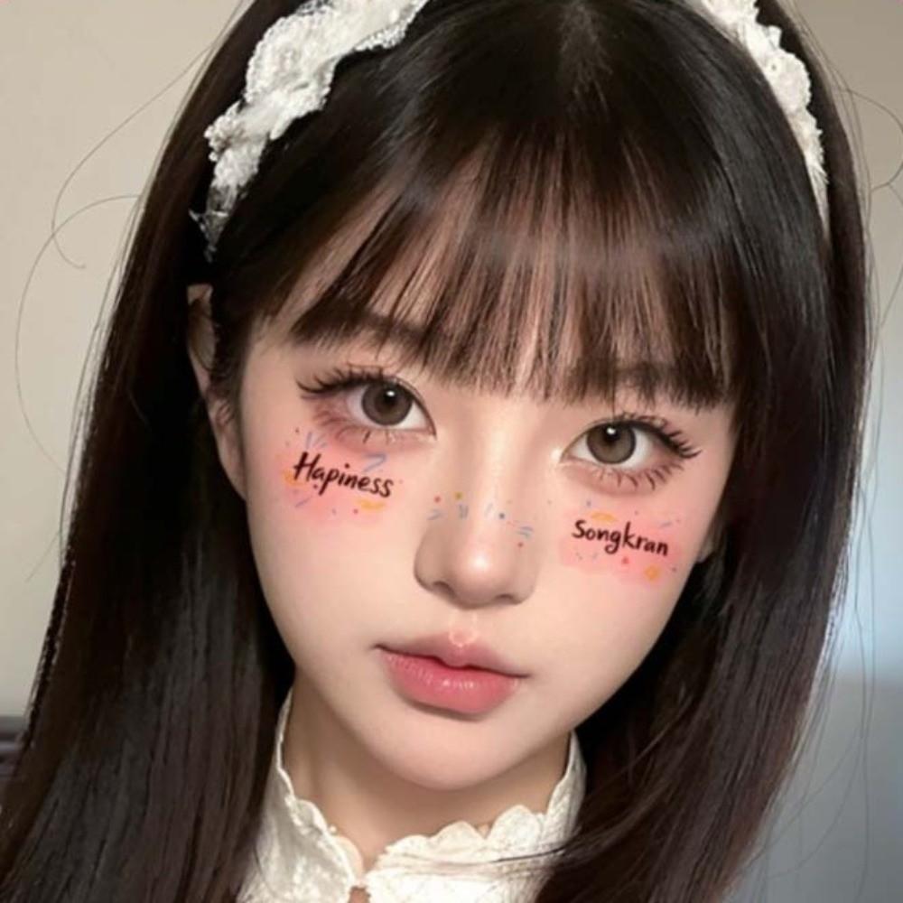 Long Lasting Face Temporary Tattoos Waterproof Makeup Stickers Face Tattoo Sticker  Eyes Face