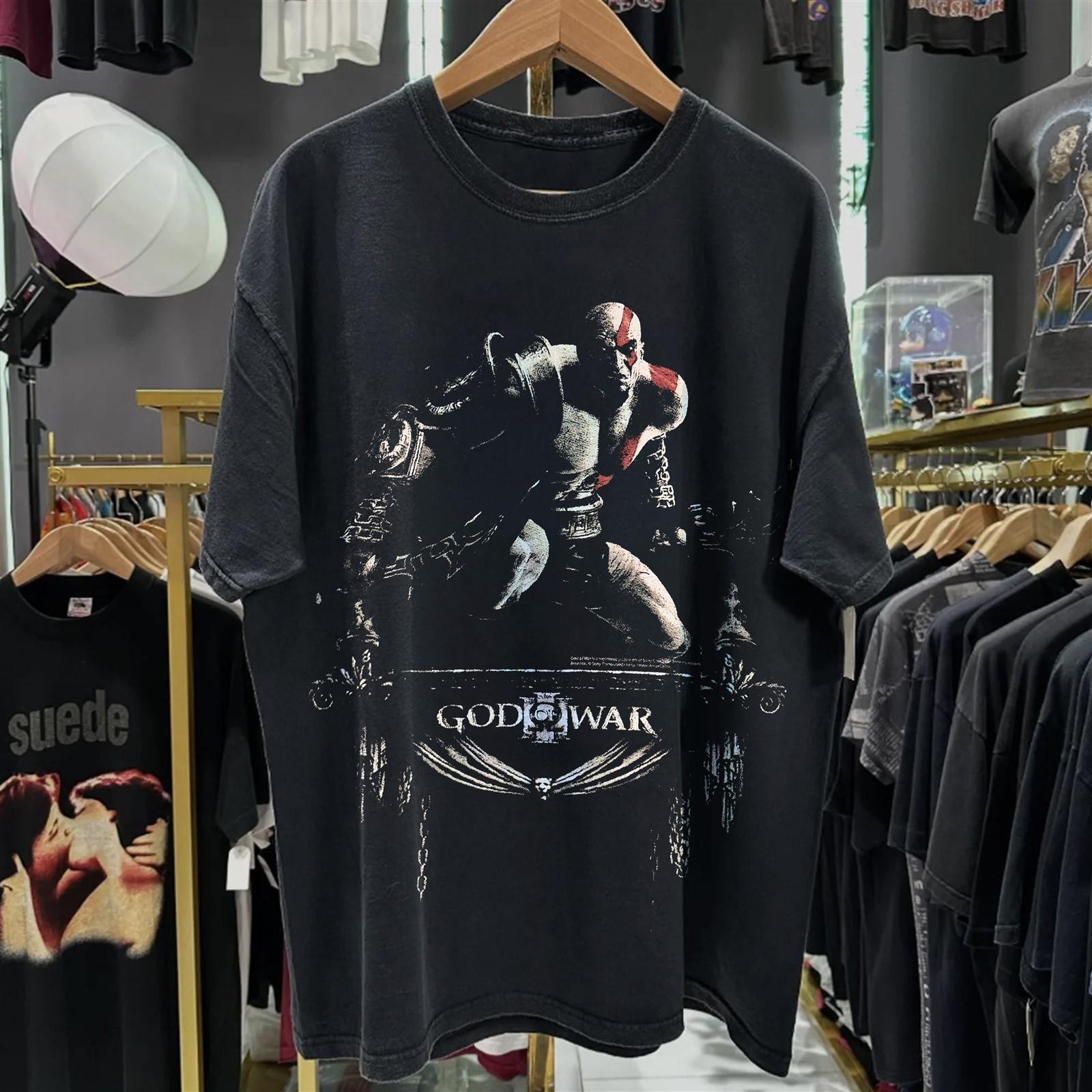 2010 God of War III Aged T-Shirt Black S XL