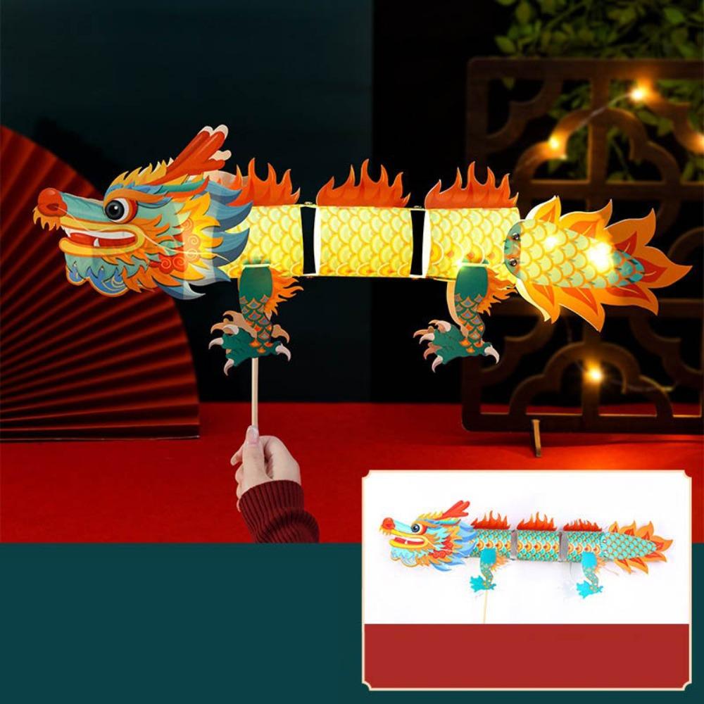 

Craft Kit Mid Autumn Chinese Lantern Handmade Mid-Autumn Festival Lantern Children s Toys зелёный