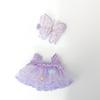 For 17cm/38cm Labubu Doll Clothes Fashion Puprple Dress Doll Clothes Color Match Dress Hat Accessories Cute Decoration Little Clothes