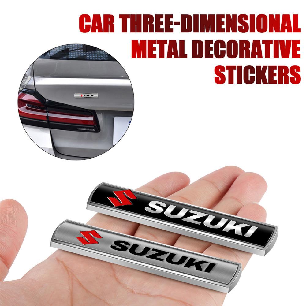 1 Stück Auto Metall Chrom Emblem Auto Kotflügel Seite Heck Karosserie Aufkleber für Suzuki Grand Swift Jimny Vitara Baleno SX4 Samurai Ignis Alto