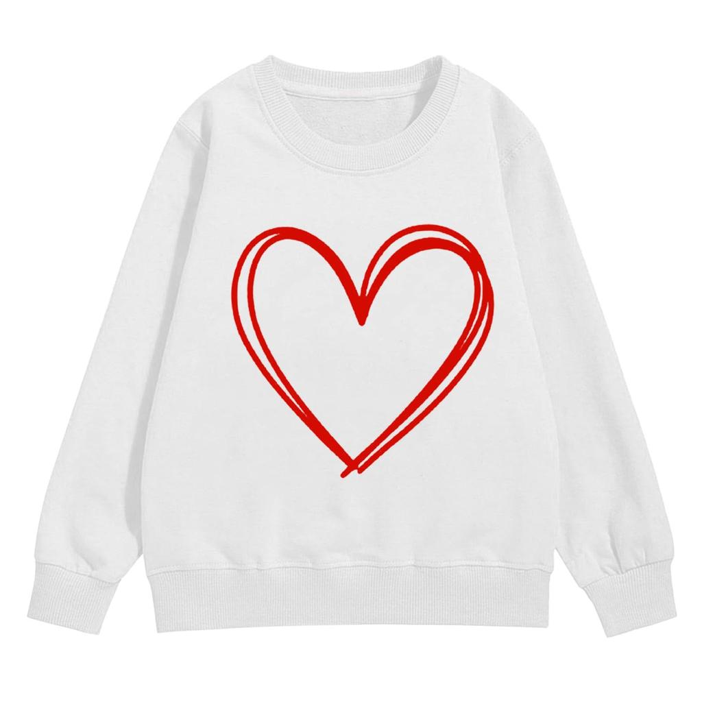 Girl's Sweatshirt, Long Sleeve, Neck Pullover, Cute Loose Neck Sweatshirt