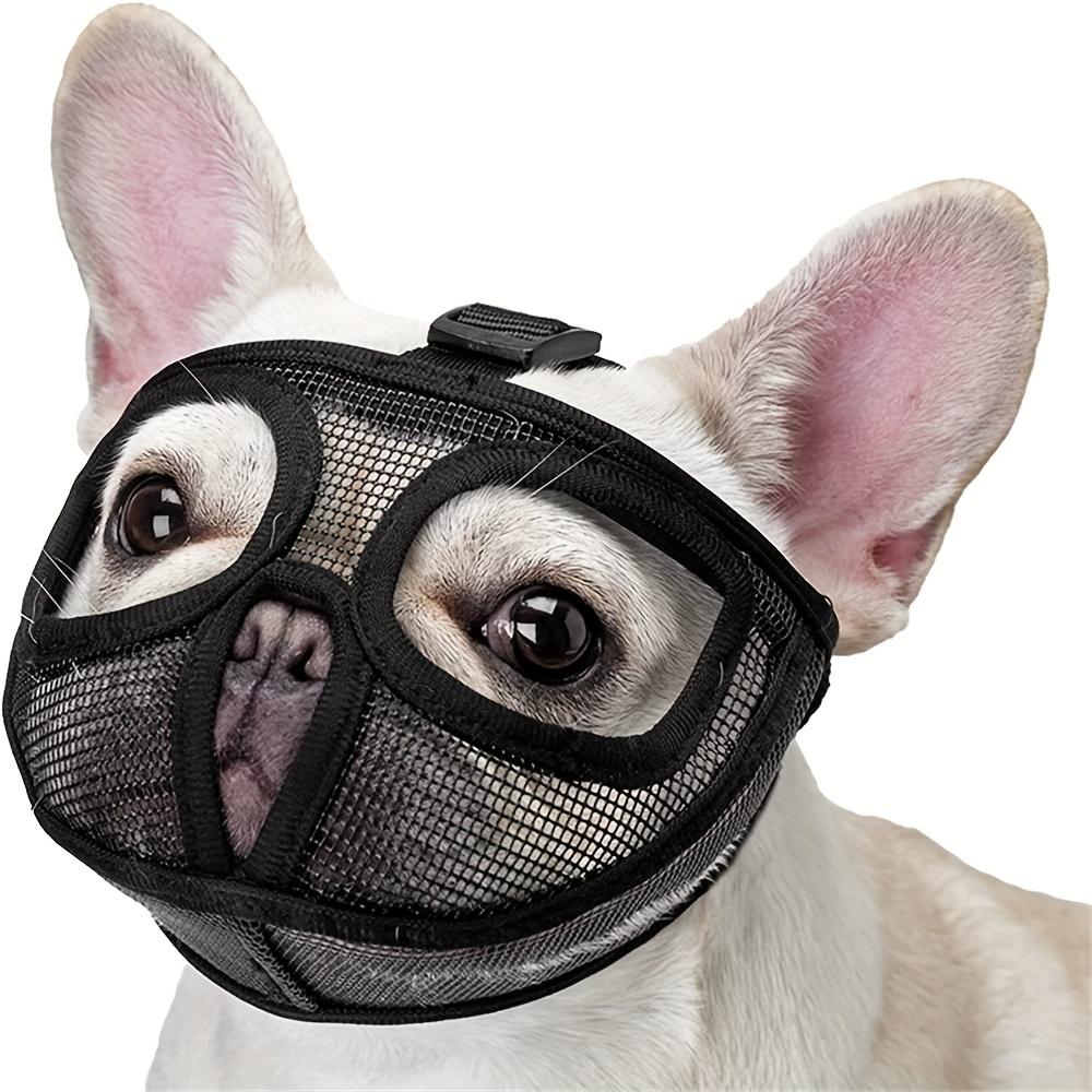 1pc Short-Snouted Dog Muzzle, Anti-Bite Anti-Chew Anti-Bark Adjustable Breathable Pet Mask