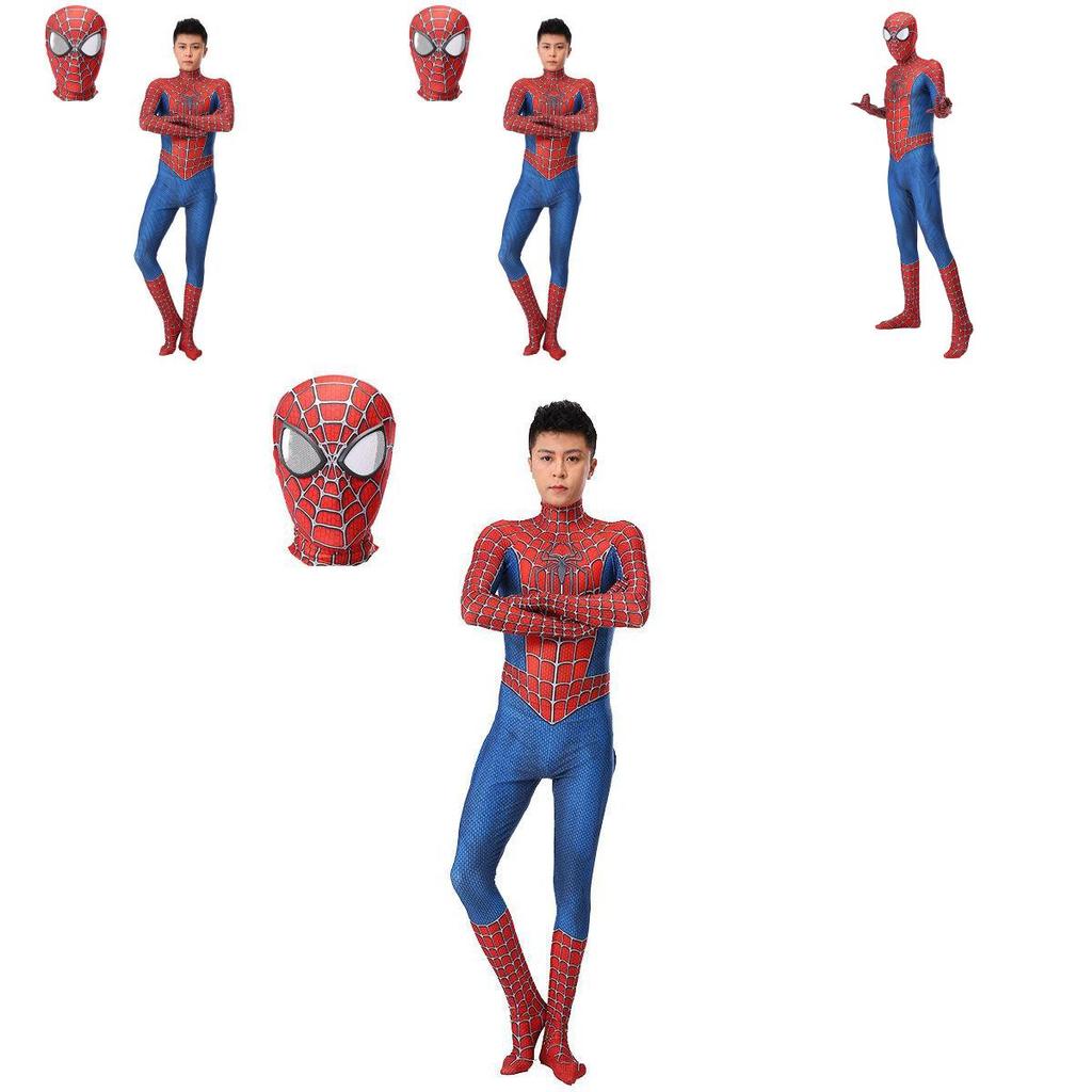 Exquisite Raimi Spiderman Cosplay Costume With Breathable Zentai Jumpsuit