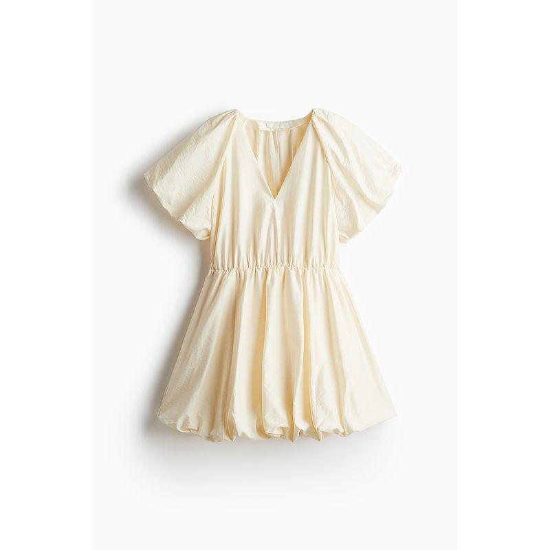 

Женская одежда HM Платье 2025 Осень Новое поступление Мода Элегантность Платье принцессы Платье с подолом-пузырем 1289431 Cream color 150/76(XXS)