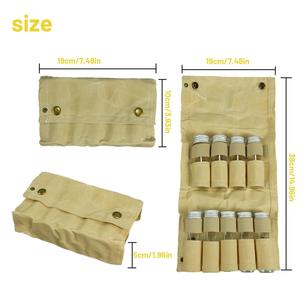 Camping Spice Containers with Vacuum Seal - Ultimate Travel Spice Kit for Outdoor Adventures! Portable Camping Spice Kit, Season