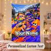 Custom Personalized Tapestry,Splatoon Print Custom Name Text Wall Art Hanging for Bedroom