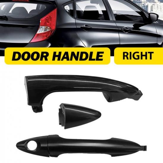 2Pcs Rear Front Right Exterior Outer Door Handle for 2012-2017 Hyundai Accent EA