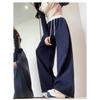 Women's High-Waisted Color Block Wide-Leg Sweatpants for Spring/Autumn 2026