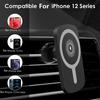 15W Magnetic Wireless Charger Air Vent Mount Car Bracket For iPhone 12 12Pro Max