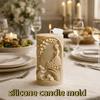 3D Flower Girl Candle Mold Reusable Pillar Candle Mold Decorative Candle Making Mold  Art Projects