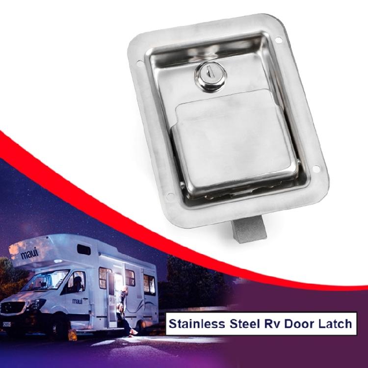Toolbox Lock Stainless Steel Door Trailer Latches Handle Welds Screw Paddles Key
