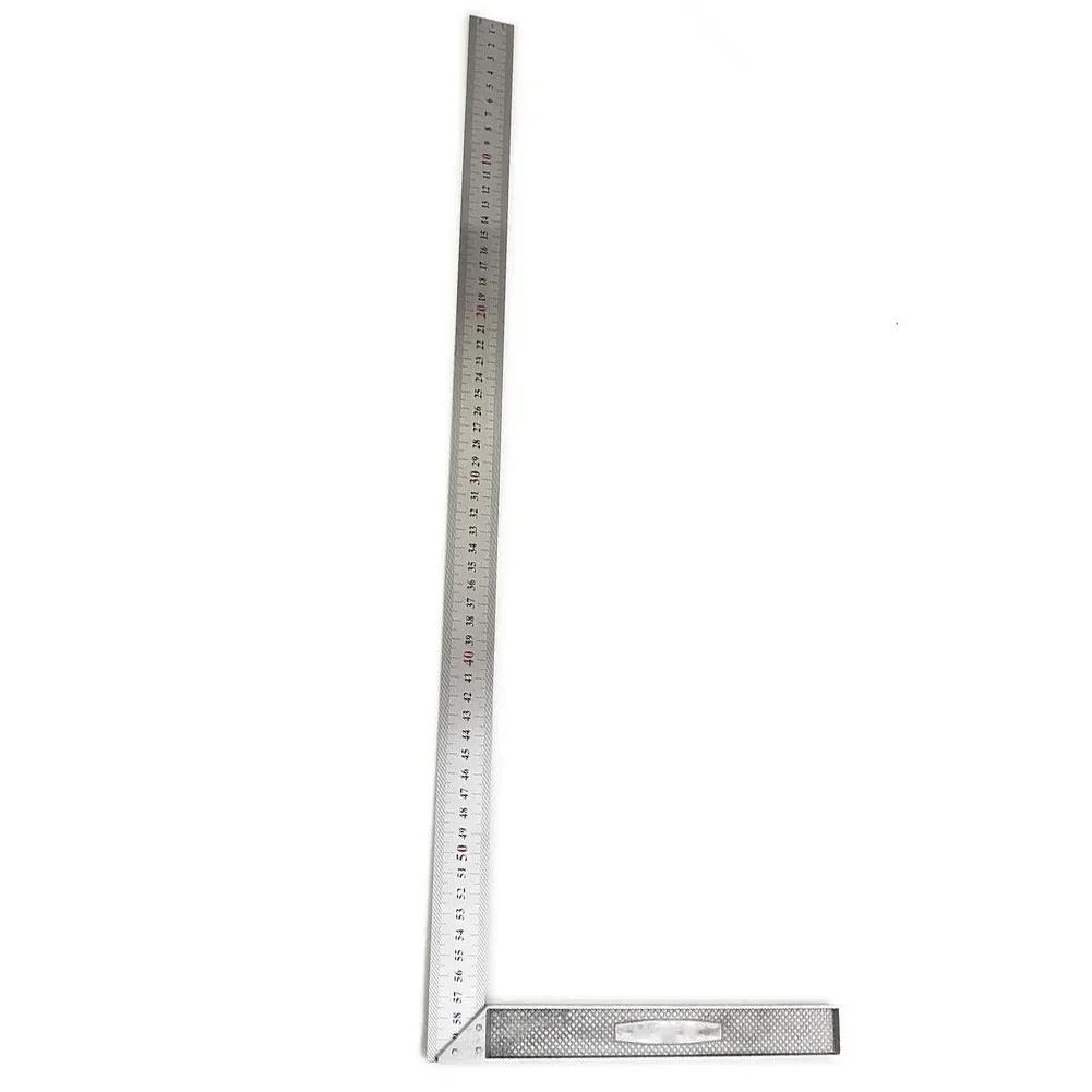 3PCS Stainless Steel L Shape Angle Square Ruler 30 50 60cm for Precise For Woodworking and Carpentry Measurement