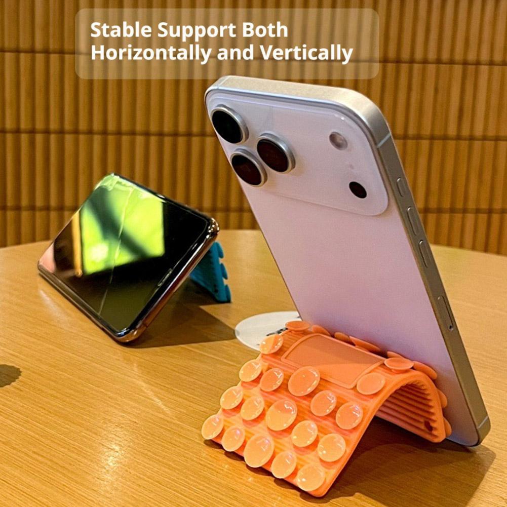 Flexibler Saugnapf-Handyhalter Silikon Faltbarer Mehrwinkel-Handy-Ständer Halterung Freihändige Universelle Handy-Halterung