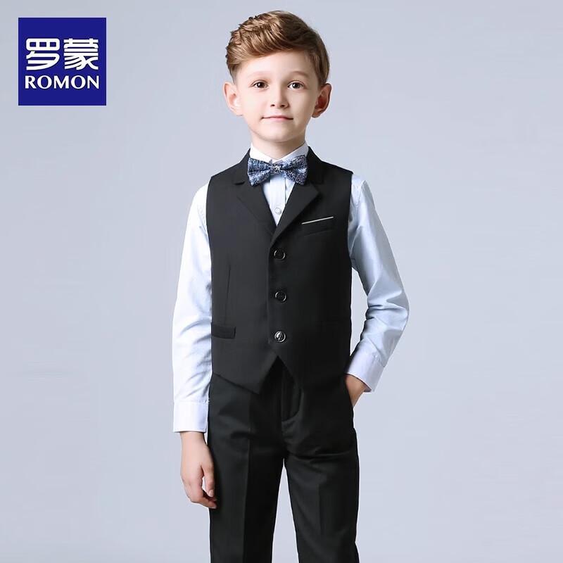 Romon Jungen Formeller Weste Anzug Set