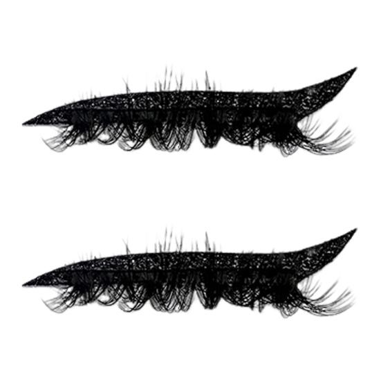 1 pár Líné oční stíny Náplast na řasy Vodotěsné Oční stíny Řasy Make-upové nálepky Opakovaně použitelné Nálepky na oční make-up s umělými řasami Stín