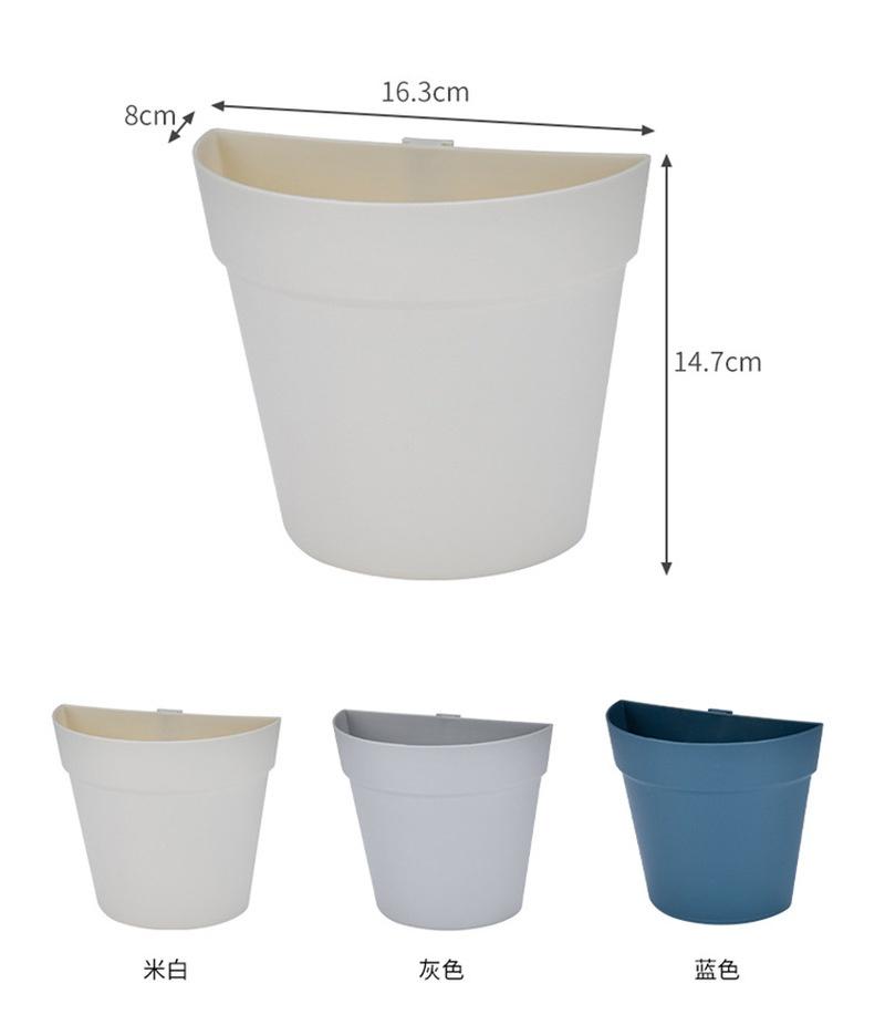 Home Wall Flower Pot Hanging Plastic Wall Planter Basket Desktop Table Floor Garden Office Home Decor