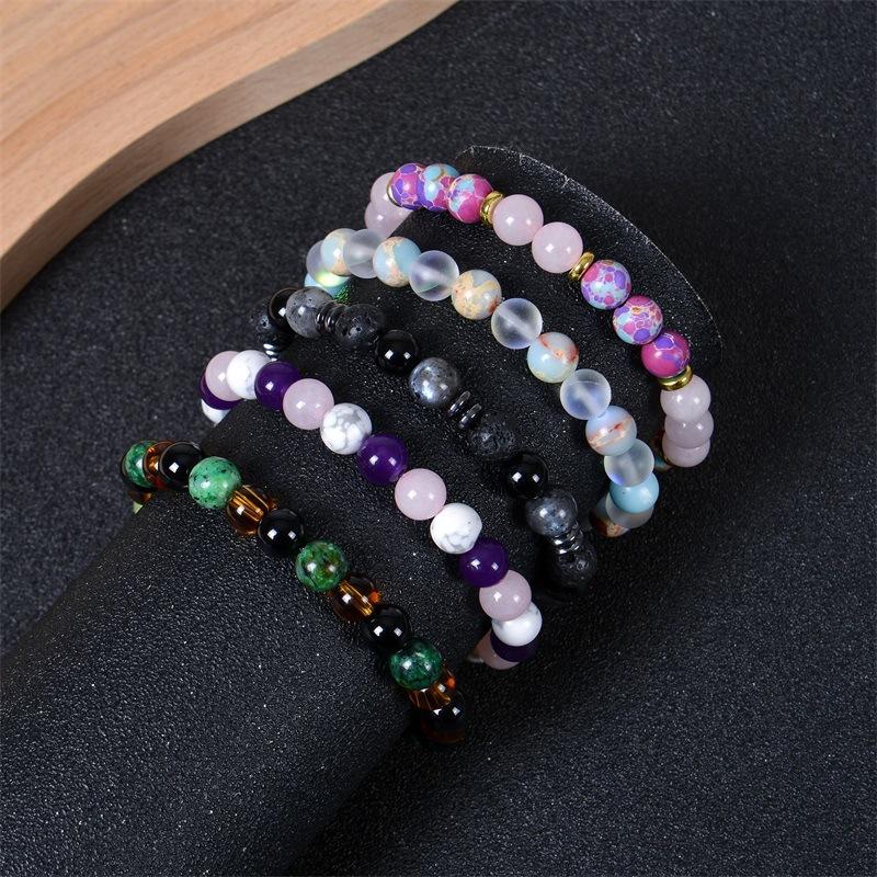 Natural Shoushan Stone Bracelet, Handmade, Shimmering, Frosted Stone, Beaded Bracelet, Health Bracelet