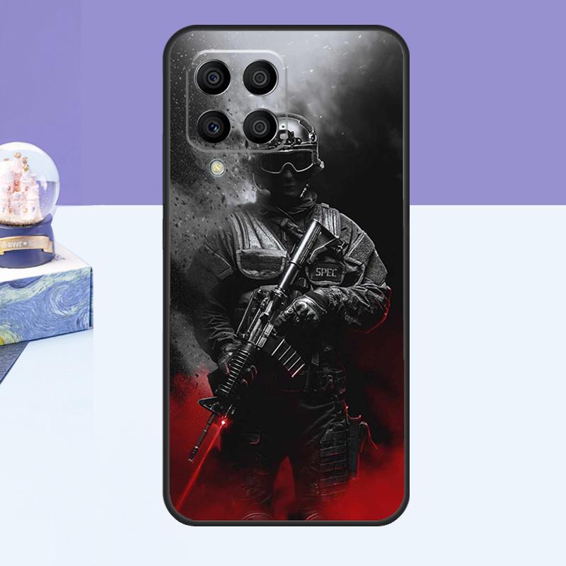 Army Soldier Special Forces Case For Samsung Galaxy M53 M33 M15 M35 M55 M11 M14 M34 M54 M31 M51 M12 M32 M52 M16 M36 M56
