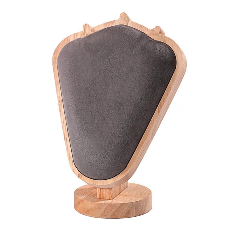 

Elegant Goat Horn Shaped Jewelry Holder Rubberwood Crafted Jewelry Stand with Unique Goat Horn Layers for Jewelry Stores темно-серого