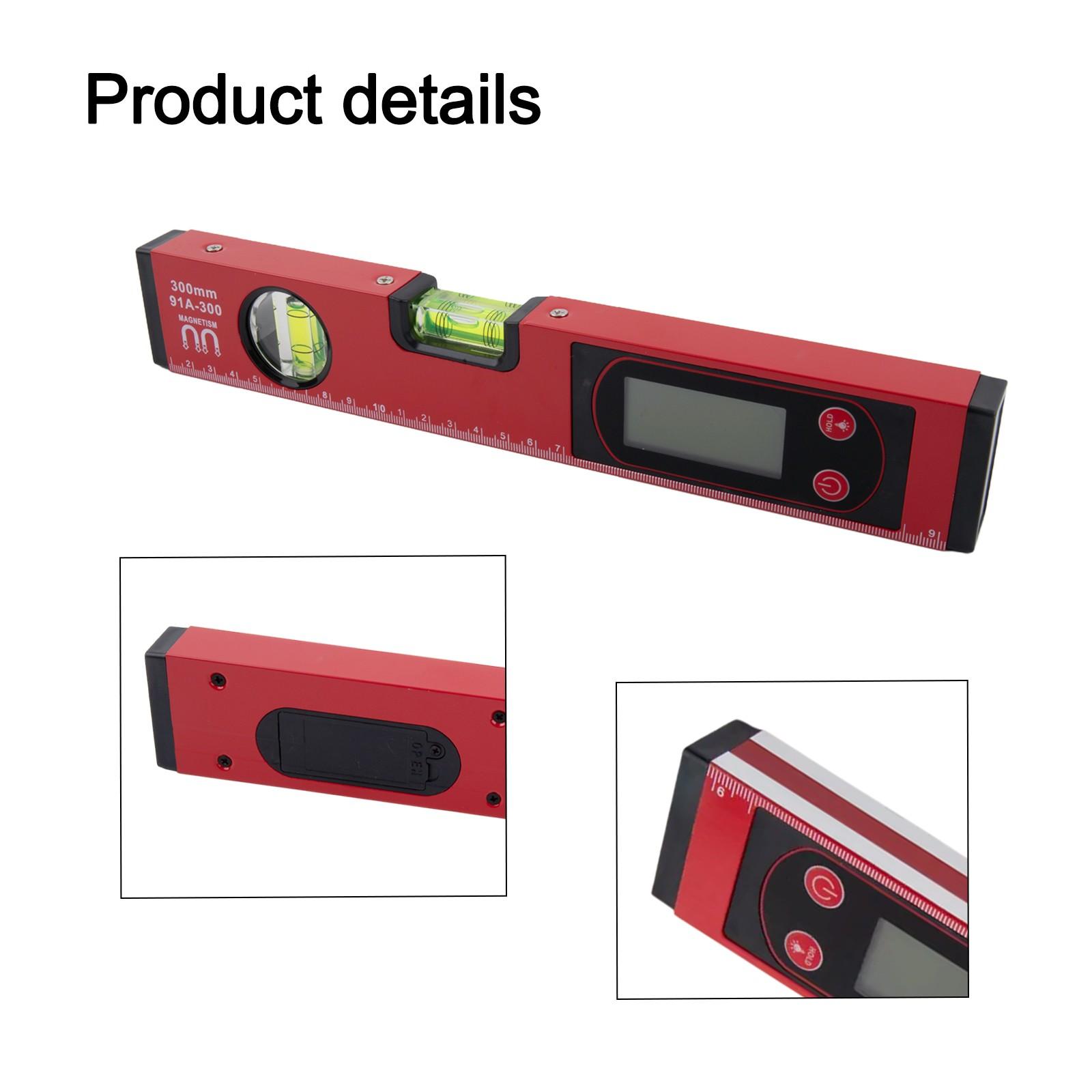 

High Accuracy Digital Level Ruler for Construction and DIY Applications 300mm