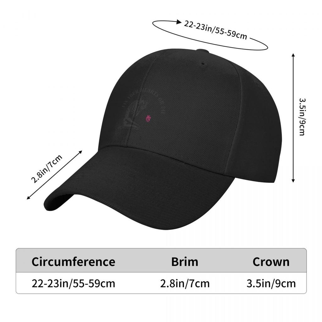 Fix your hearts or die! - Skeleton heart Baseball Cap cute Sunscreen Sunhat Rugby Women's Men's