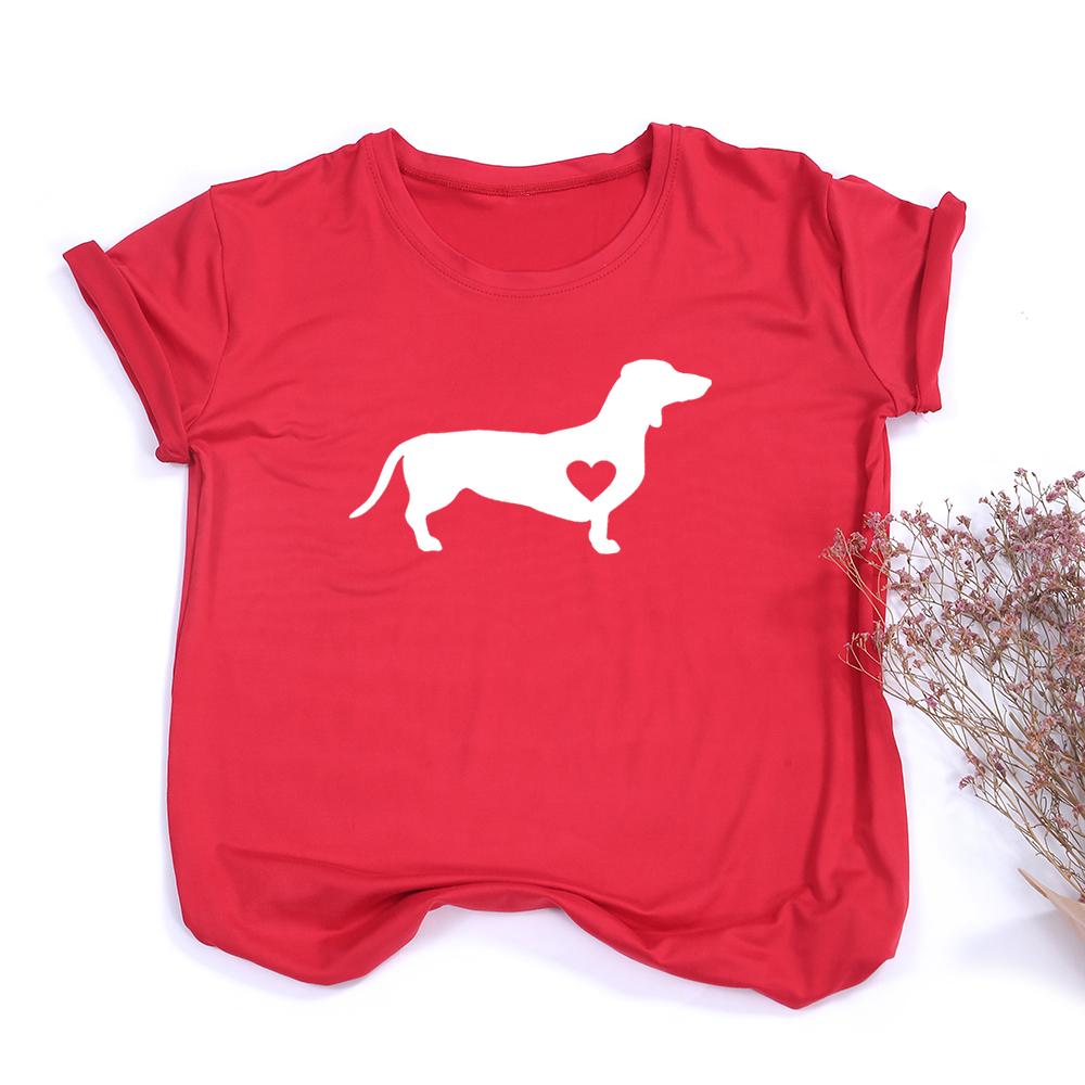 Dachshund Love Dog T Shirt Doxie Shirt Wiener Dog Shirt Streetwear Tumblr T Shirts Women Causal