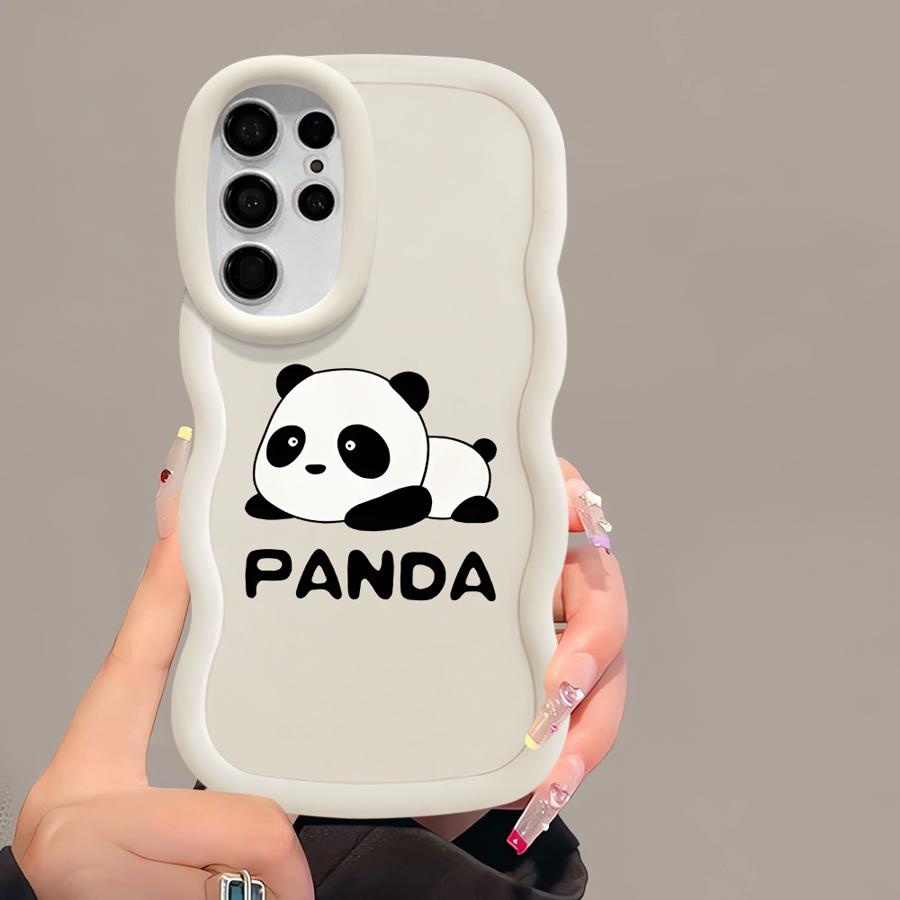 

Cartoon Panda Soft Phone Cover Case for Samsung Galaxy A26 S25 S20 FE A25 S24 S23 Plus S22 Ultra S21 A34 A24 A35 A36 A55 A54 Galaxy A34 5G