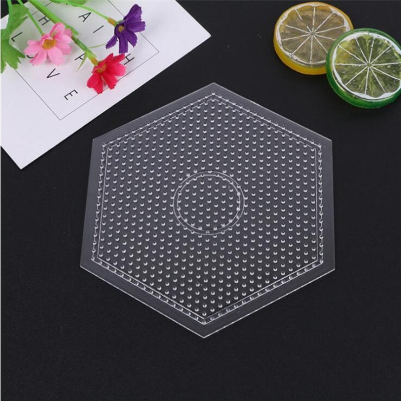 Yant Jouet 5mm Hama Beads Pegboard Transparent Template Board Circular Square tool DIY Figure Material Board Perler Beads