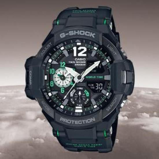 GRAVITYMASTER Black [Casio] G-Shock GA-1100-1AJF Men's Watch,