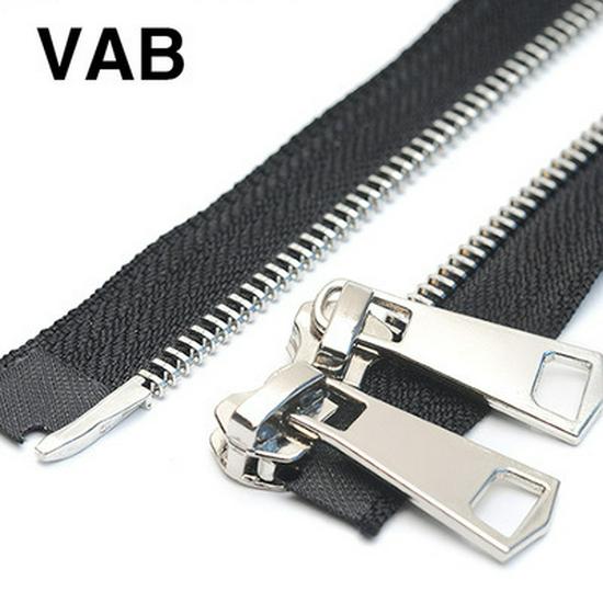 No. 5 Double Open End Metal Zipper for Down Jackets with Plastic Teeth and Sun Protection
