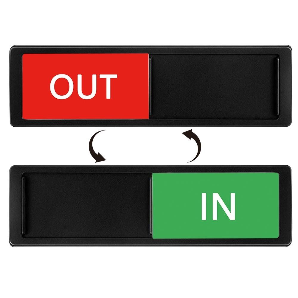 Self Adhesive Office Door Sign ABS Door Slider Signs Hotel Bulletin Board Office Room