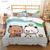 BuBu Bear Cartoon Anime Cute All Season Duvet Cover kawaii Bedding set Soft Quilt Cover and Pillowcases Single/Double/Queen/King