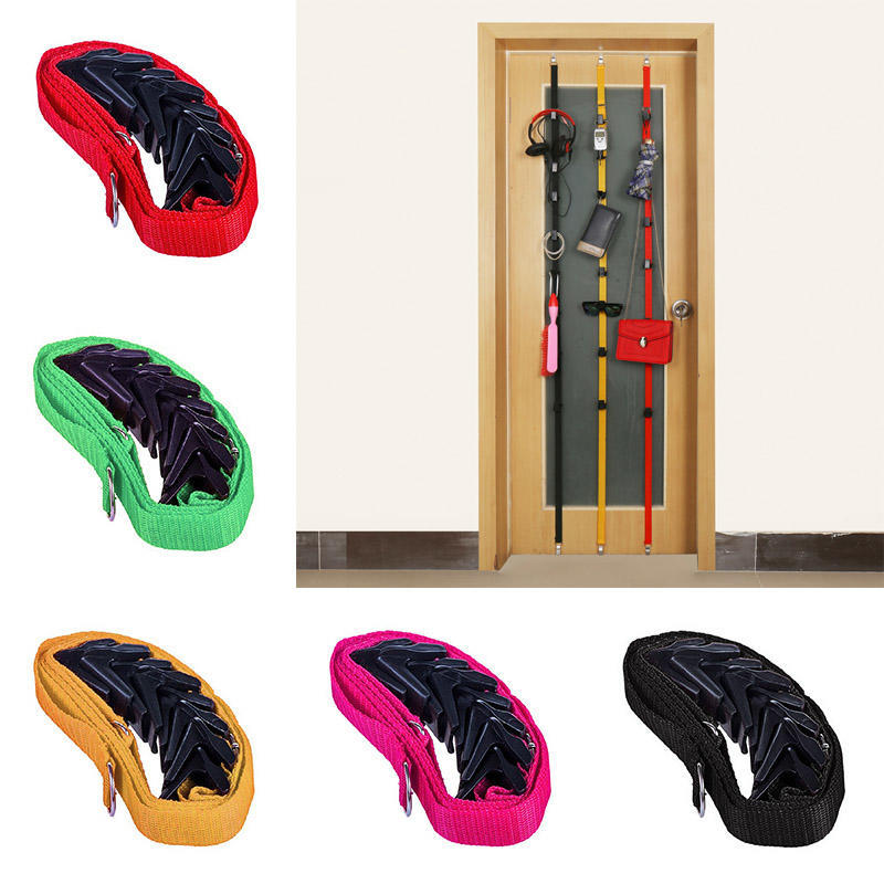 Buy Rack Over Door Straps Hanger 8 Hooks Adjustable Hat Bag Clothes