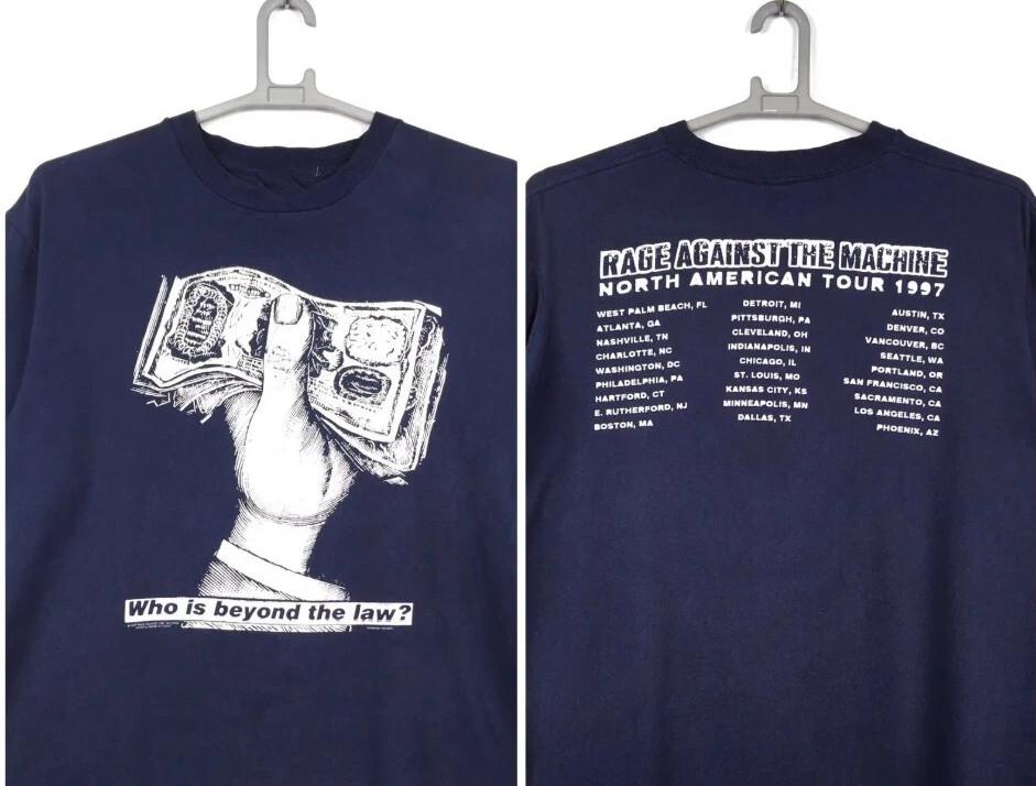 VTG 1997 Rage Against The Machine Who Is Beyond The Law T-shirt size S-5XL M