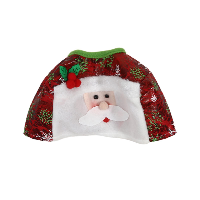 Cute Christmas Desktop Square Decorative Santa Tissue Box Cover Portable Tissue Paper Holder Holiday Decorations