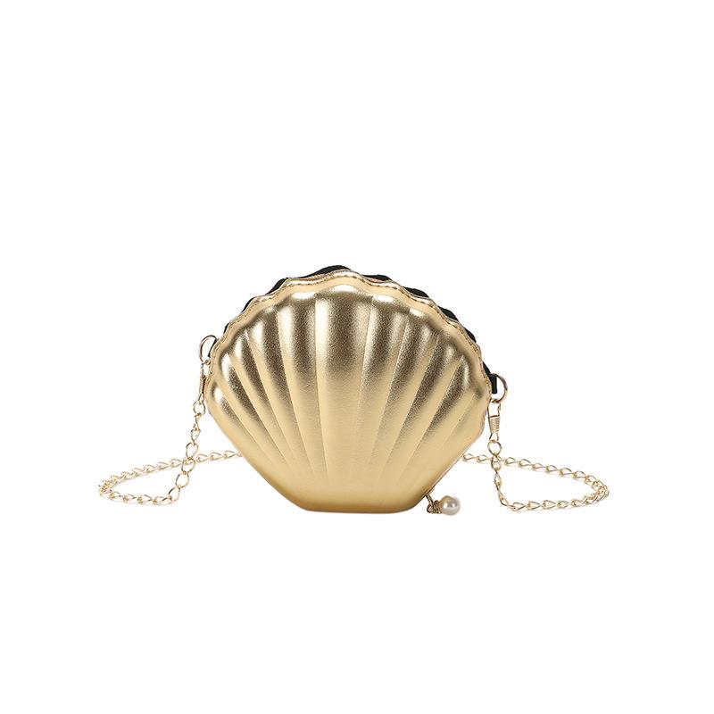 Bag summer 2025 Mori candy color foreign personality design ins wind women shoulder chain shell bag pu