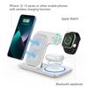 3-in-1 Multifunctional Earphone Watch Stand with Double Coil Wireless Charger and Light Folding Feature.