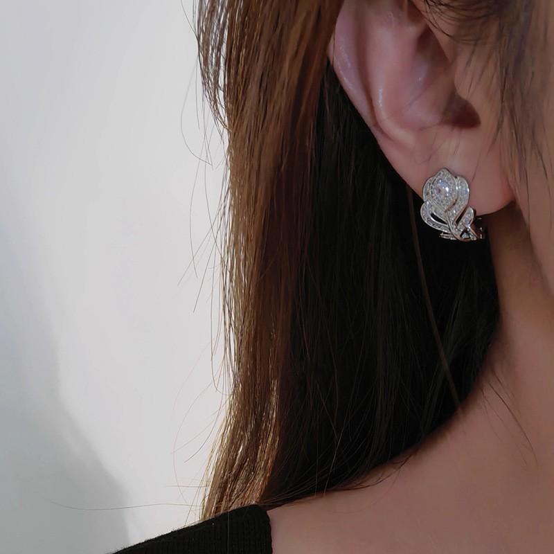 Fashion Copper Alloy Zircon Jewellery Drop Earrings For Women Wedding Party Gifts
