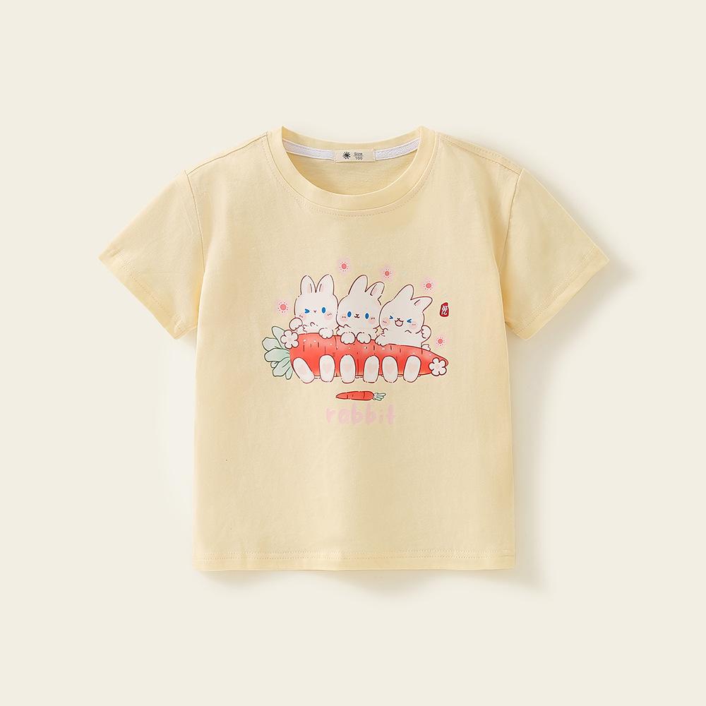 

Детская футболка с коротким рукавом, детская одежда, летняя детская модная крутая футболка с круглым вырезом для мальчиков, дышащий повседневный топ с принтом для девочек 140cm