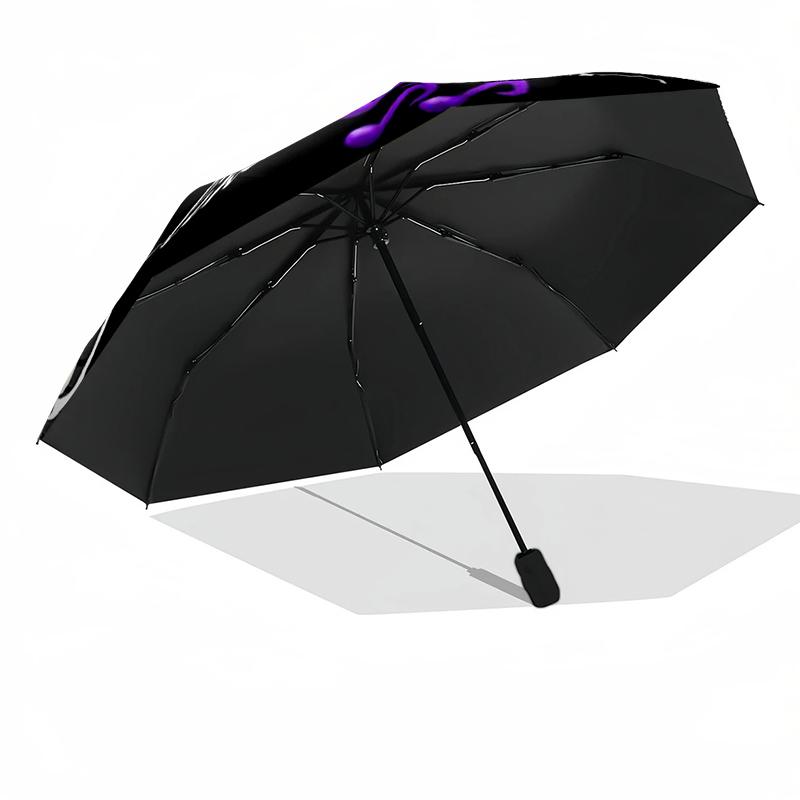 1PC Retro Records Folding Umbrella Fashion Auto-Open Design 8 Iron Ribs Plastic Handle Foldable Sunshade Perfect Christmas Gifts