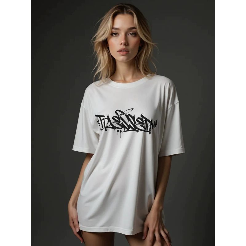 New Fashion T-shirt Fashion New Fashion Casual Loose All-Matching Printed Letter Cotton T-shirt Top