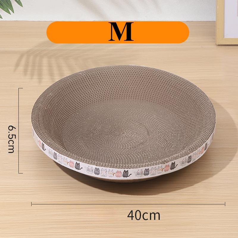 1/2 PCS Cat Scratching Board Nest Combo Wear-resistant Corrugated Cardboard Oval Design Protect Furniture Pet Toy Accessory