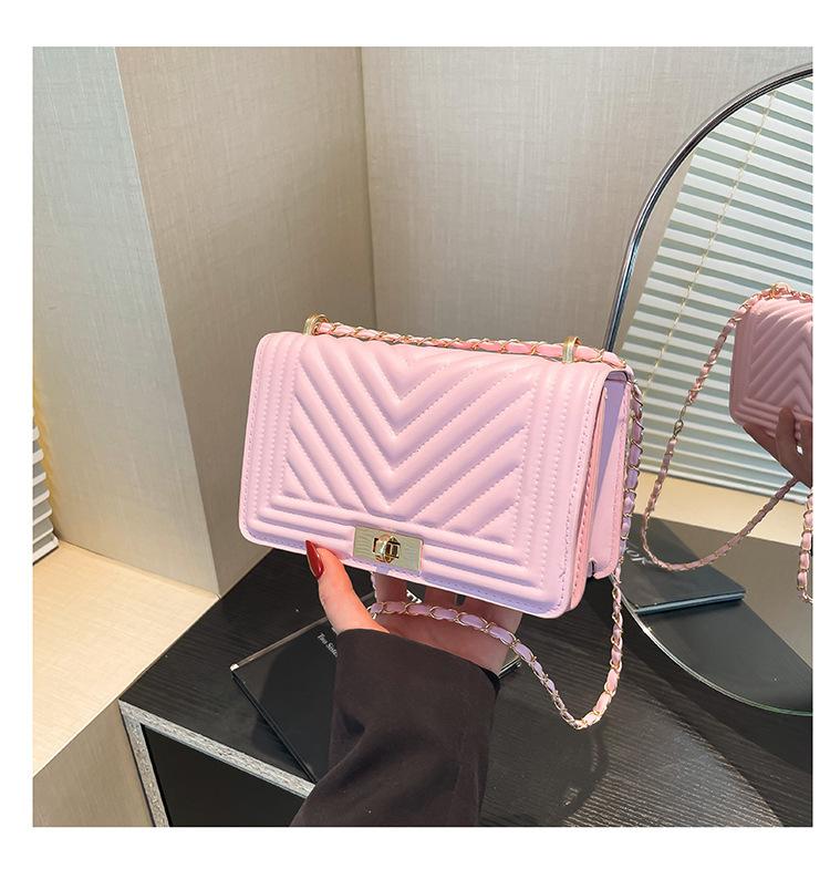 This Year's Popular Fashion Korean Version Retro Chain Small Bag Women's 2025 Spring Fashion Temperament Messenger Bag Small Square Bag