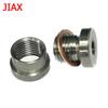 M12x1 25 Hex Socket Exhaust Pipe Nut Plug Stainless Steel with Gasket Automotive Parts Step Nut Plug