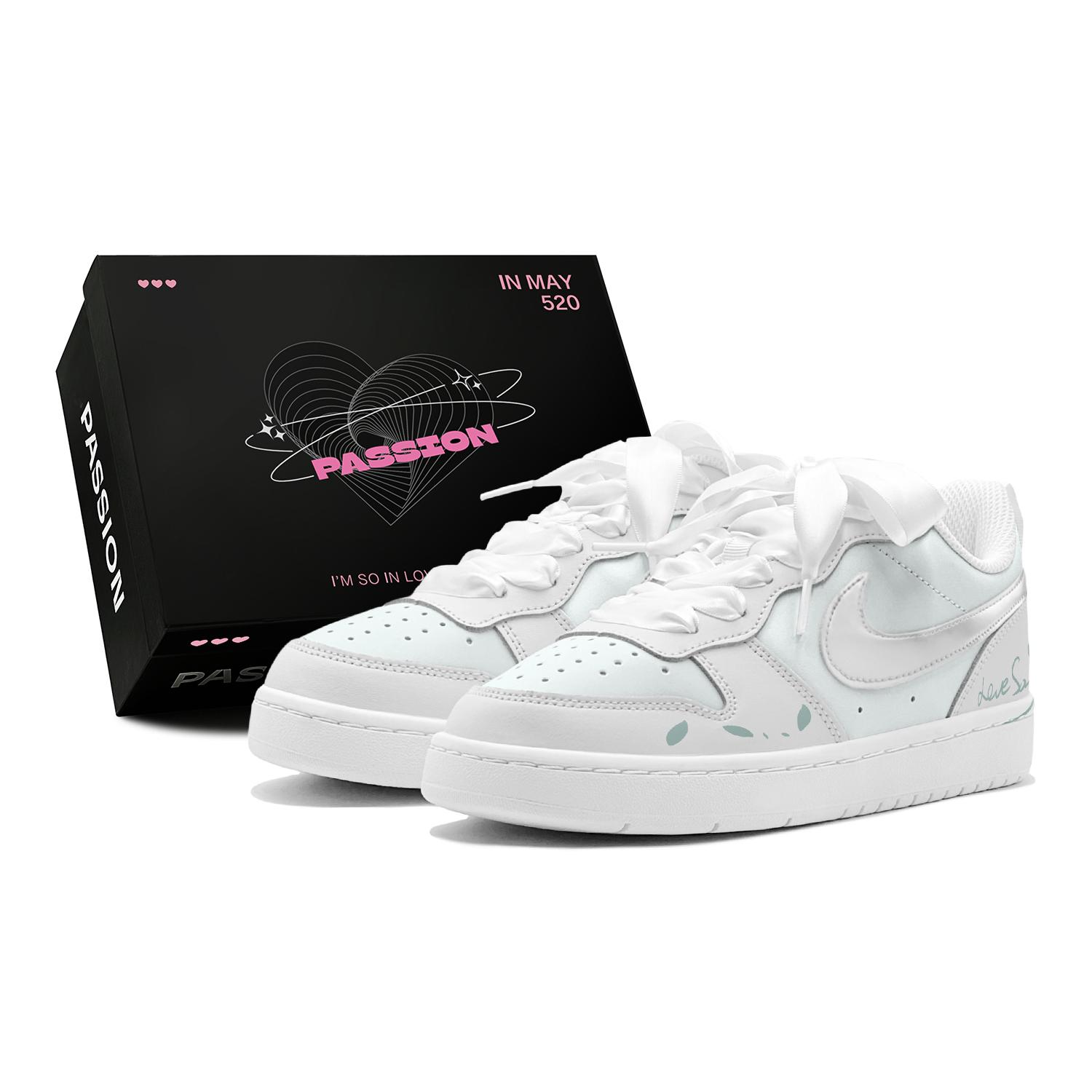 

Nike Court Borough Couple s, New Year Renewal, Mist Blue Trace, Niche Creative Low top Casual Skate Shoes Women s BQ5448-100(TeamS2-S-BOX) 36