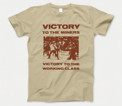 

Victory To The Miners T Shirt British Mining NCB NUM 80s Coal Strike Union GT332 S