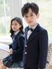 British Style Winter Uniform for Primary and Kindergarten – Children's Velvet Suit Set with Jacket